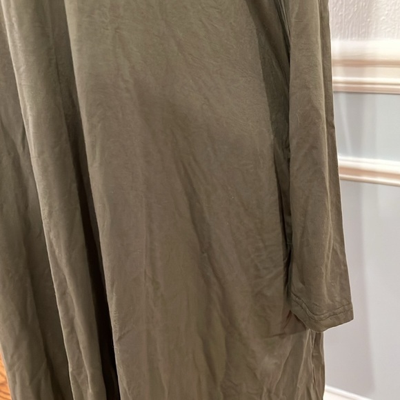 NWOT BAMBOO LONG SLEEVE GREEN DRESS - SIZE MEDIUM - Picture 5 of 10